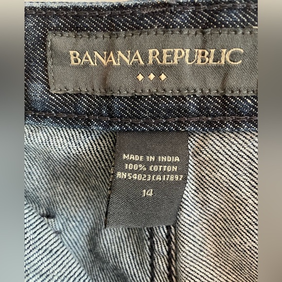 BANANA REPUBLIC Wide Leg Flare Denim Pants Trousers Jeans Sz 14 EUC - Picture 3 of 5